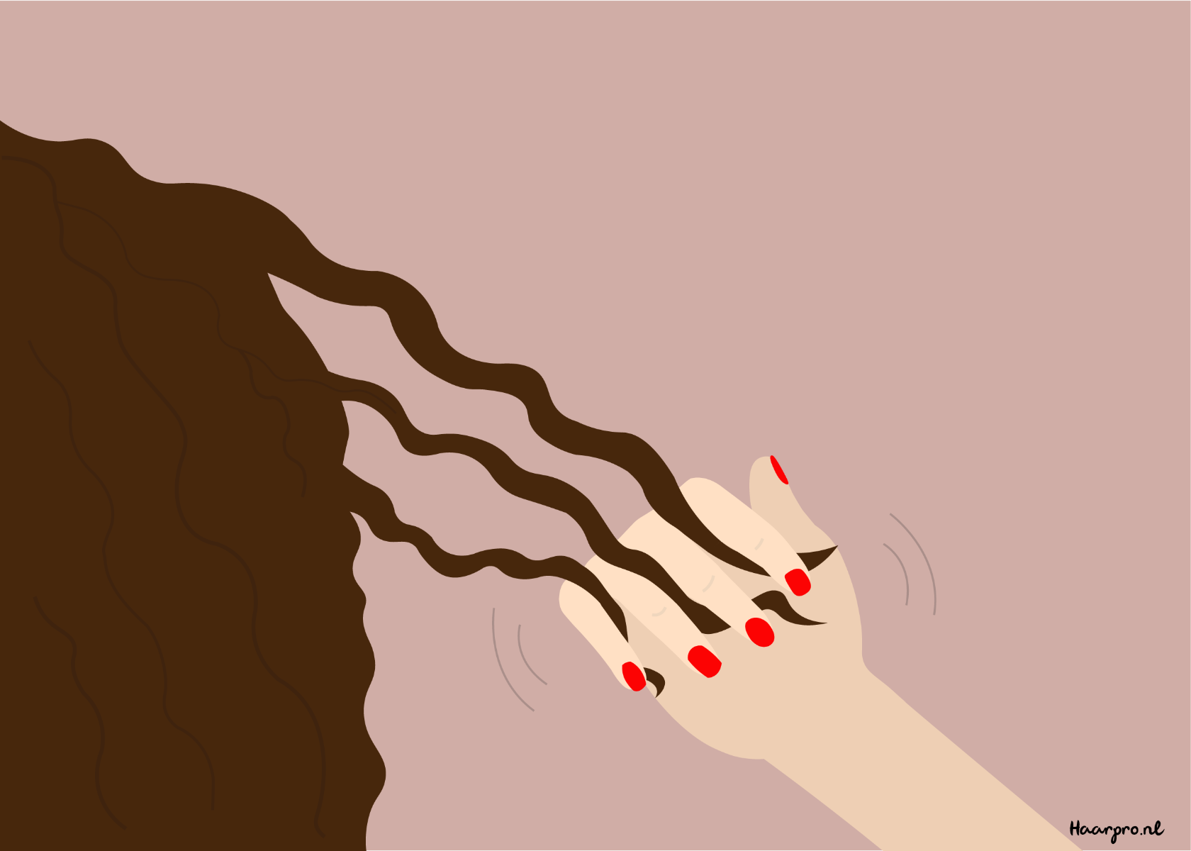Curly Girl Methode rake and shake styling